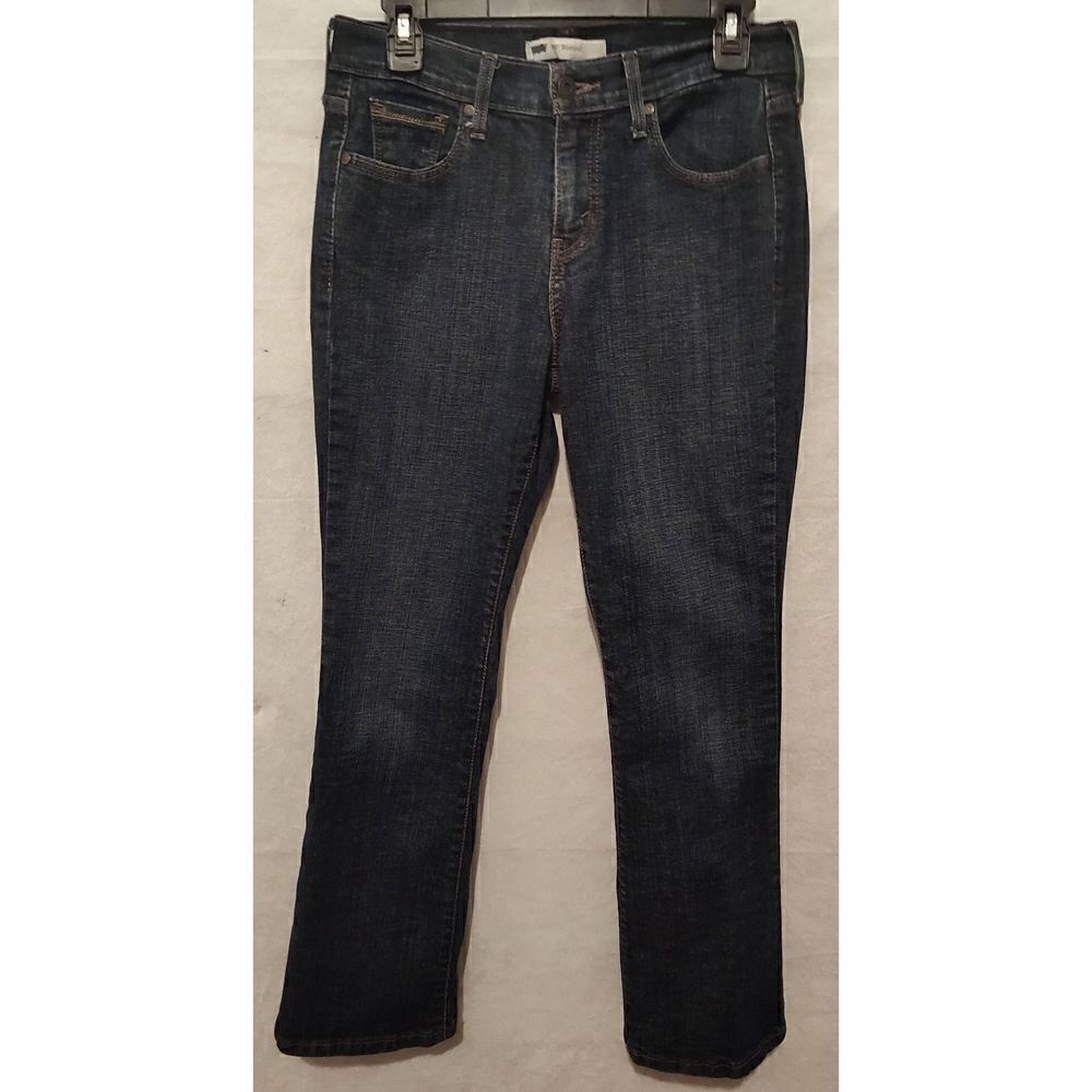 Levis Womens 515 Boot Cut Pockets Medium Wash Blue Denim Jeans Size 6S 28x30. Li